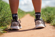 ULTRA SHERACES GEO SPORTS SOCKS: BLACK MULTI