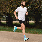 CLASSIC MIST SPORTS SOCKS: PURPLE + BLUE