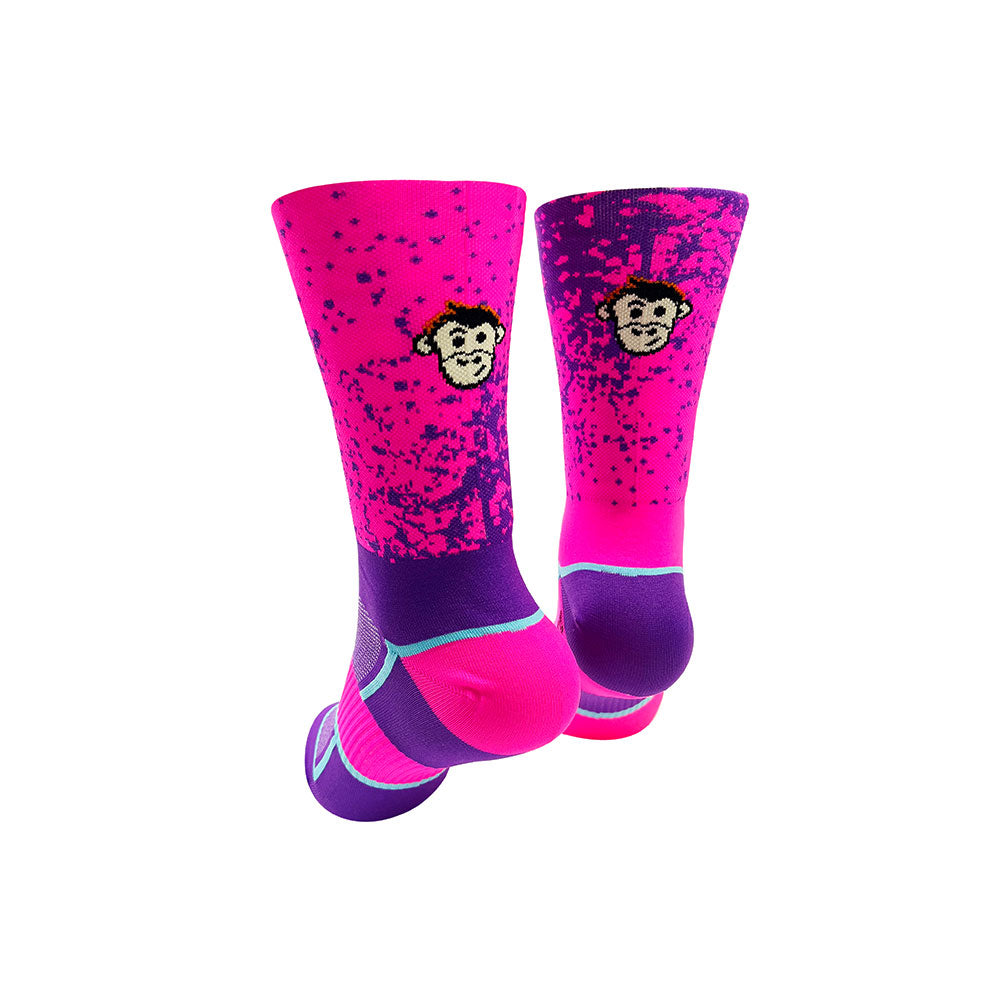 CLASSIC MIST SPORTS SOCKS: PINK + PURPLE