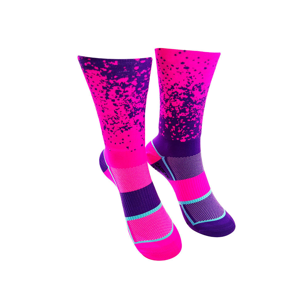 CLASSIC MIST SPORTS SOCKS: PINK + PURPLE