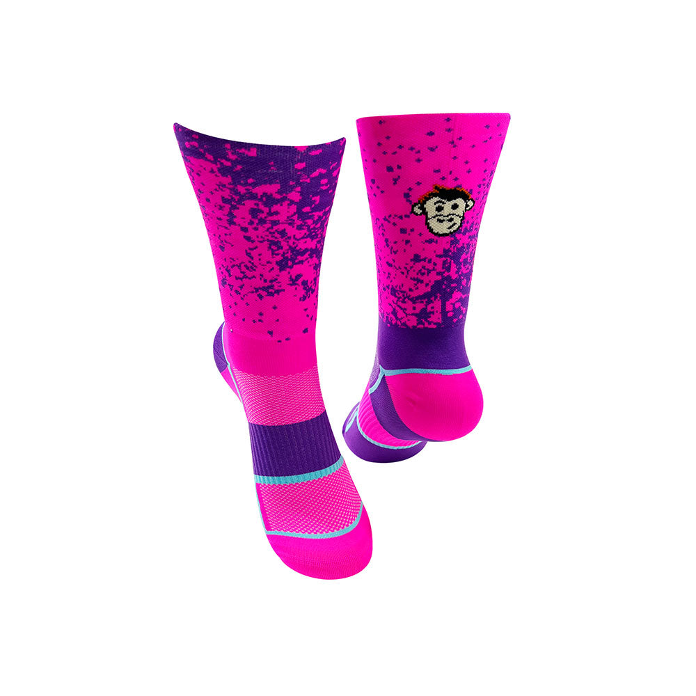 CLASSIC MIST SPORTS SOCKS: PINK + PURPLE