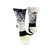 CLASSIC MIST SPORTS SOCKS: WHITE + BLACK