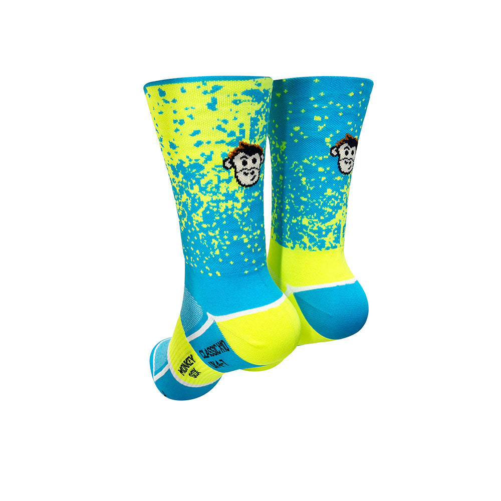 CLASSIC MIST SPORTS SOCKS: YELLOW + BLUE