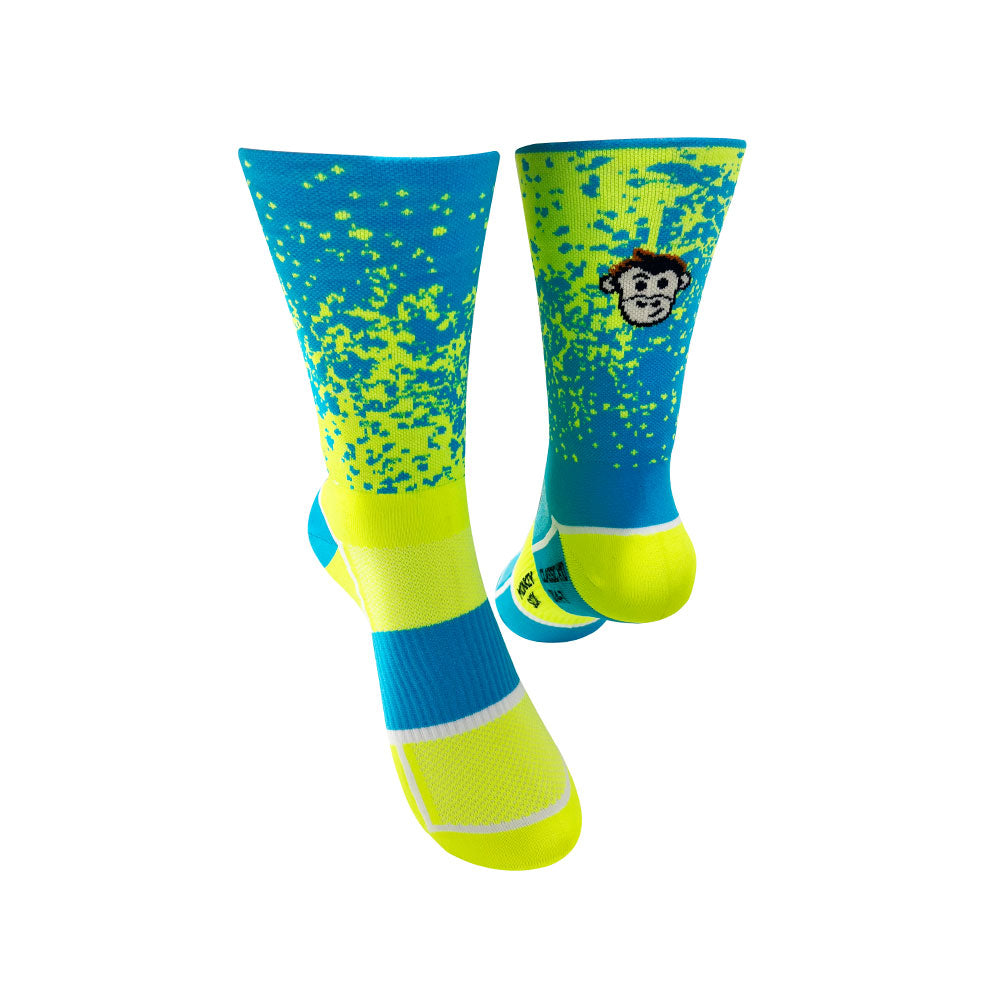 CLASSIC MIST SPORTS SOCKS: YELLOW + BLUE