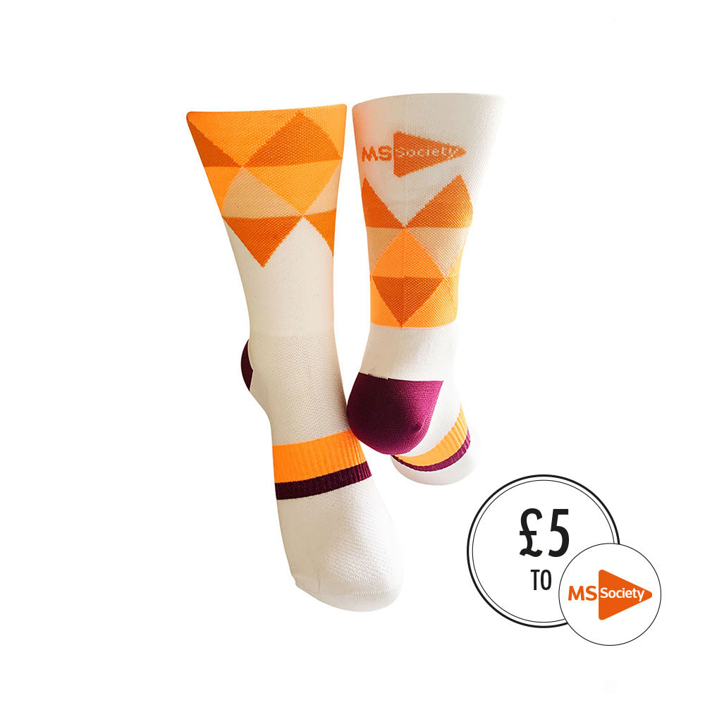 CLASSIC MS SOCIETY SPORTS SOCKS: ORANGE