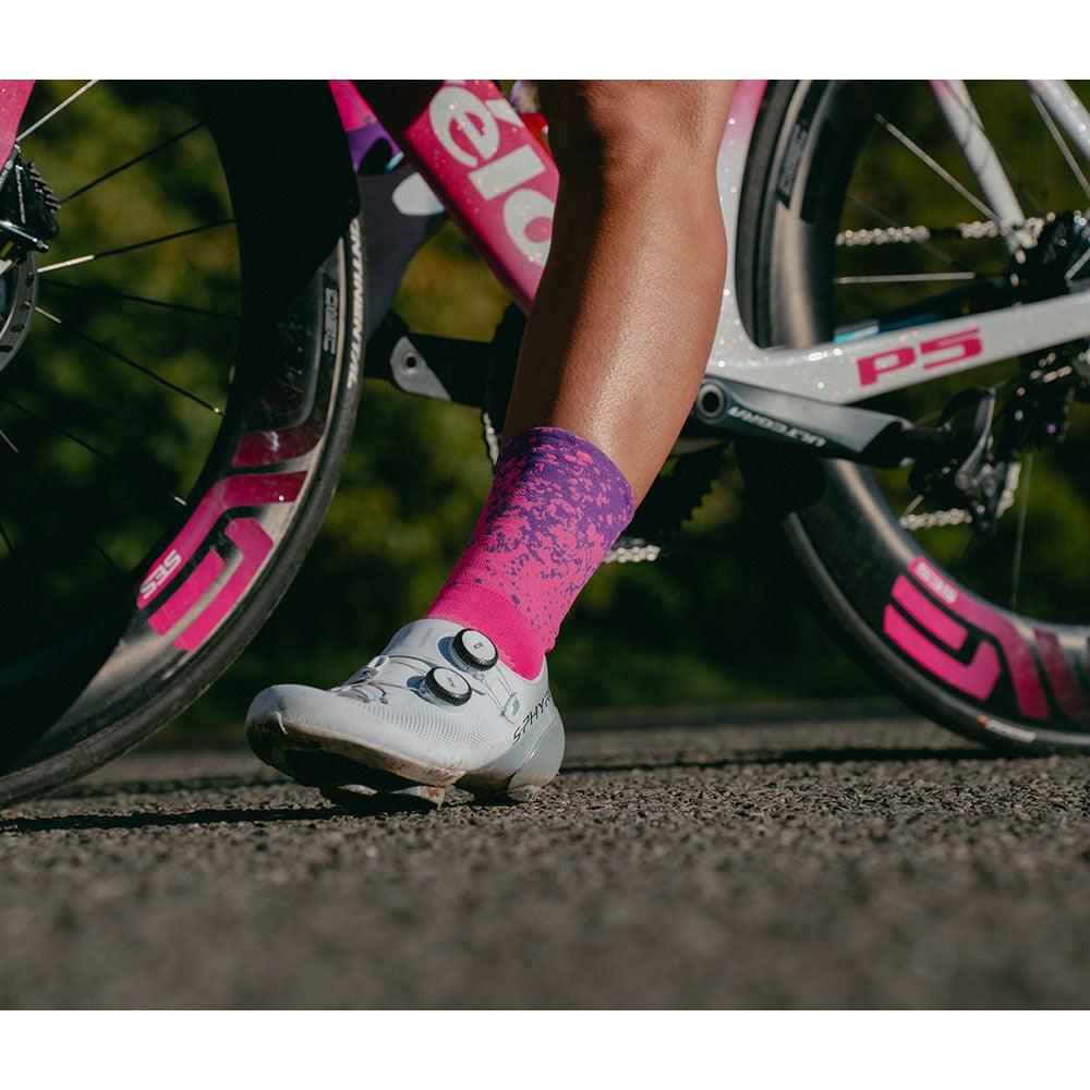 CLASSIC MIST SPORTS SOCKS: PINK + PURPLE