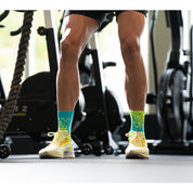 CLASSIC MIST SPORTS SOCKS: YELLOW + BLUE