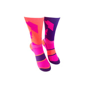 PODIUM BOLT SPORTS SOCKS: PINK + ORANGE