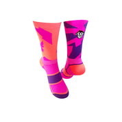 PODIUM BOLT SPORTS SOCKS: PINK + ORANGE