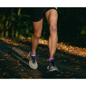 ULTRA GEO SPORTS SOCKS: PINK + TURQUOISE