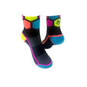 ULTRA HEX SPORTS SOCKS: BLACK MULTI