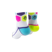 ULTRA HEX SPORTS SOCKS: WHITE MULTI