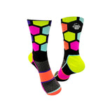 Classic Hex Sports Socks: Black Multi