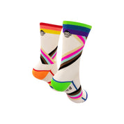 Podium Pride Sports Socks: White Multi