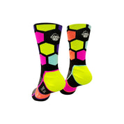 Classic Hex Sports Socks: Black Multi
