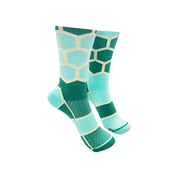 Classic Hex Sports Socks: Teal + Turquoise