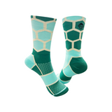 Classic Hex Sports Socks: Teal + Turquoise