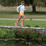 CLASSIC TRACK SPORTS SOCKS: PINK + ORANGE