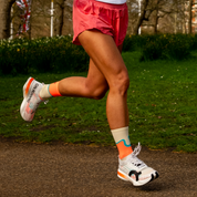 Podium Wave Sports Socks: Sand + Orange