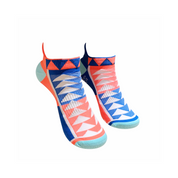 ELITE PYRAMID SPORTS SOCKS: ORANGE + BLUE