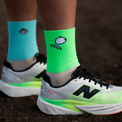 Classic Eye Sports Socks: Turquoise + Green