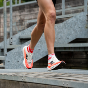 ULTRA TRACK SPORTS SOCKS: RED + WHITE