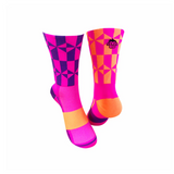 CLASSIC TARGET SPORTS SOCKS: PINK + PURPLE