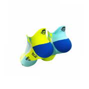 ELITE PYRAMID SPORTS SOCKS: YELLOW + TURQUOISE