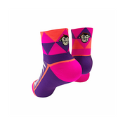 ULTRA GEO SPORTS SOCKS: PINK + PURPLE