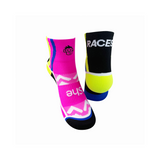ULTRA SHERACES GEO SPORTS SOCKS: BLACK MULTI
