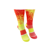 CLASSIC MIST SPORTS SOCKS: RED + YELLOW
