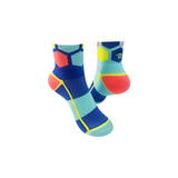 ULTRA HEX SPORTS SOCKS: COBALT + TURQUOISE