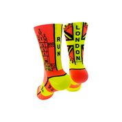 Major London Sports Socks: Orange + Yellow