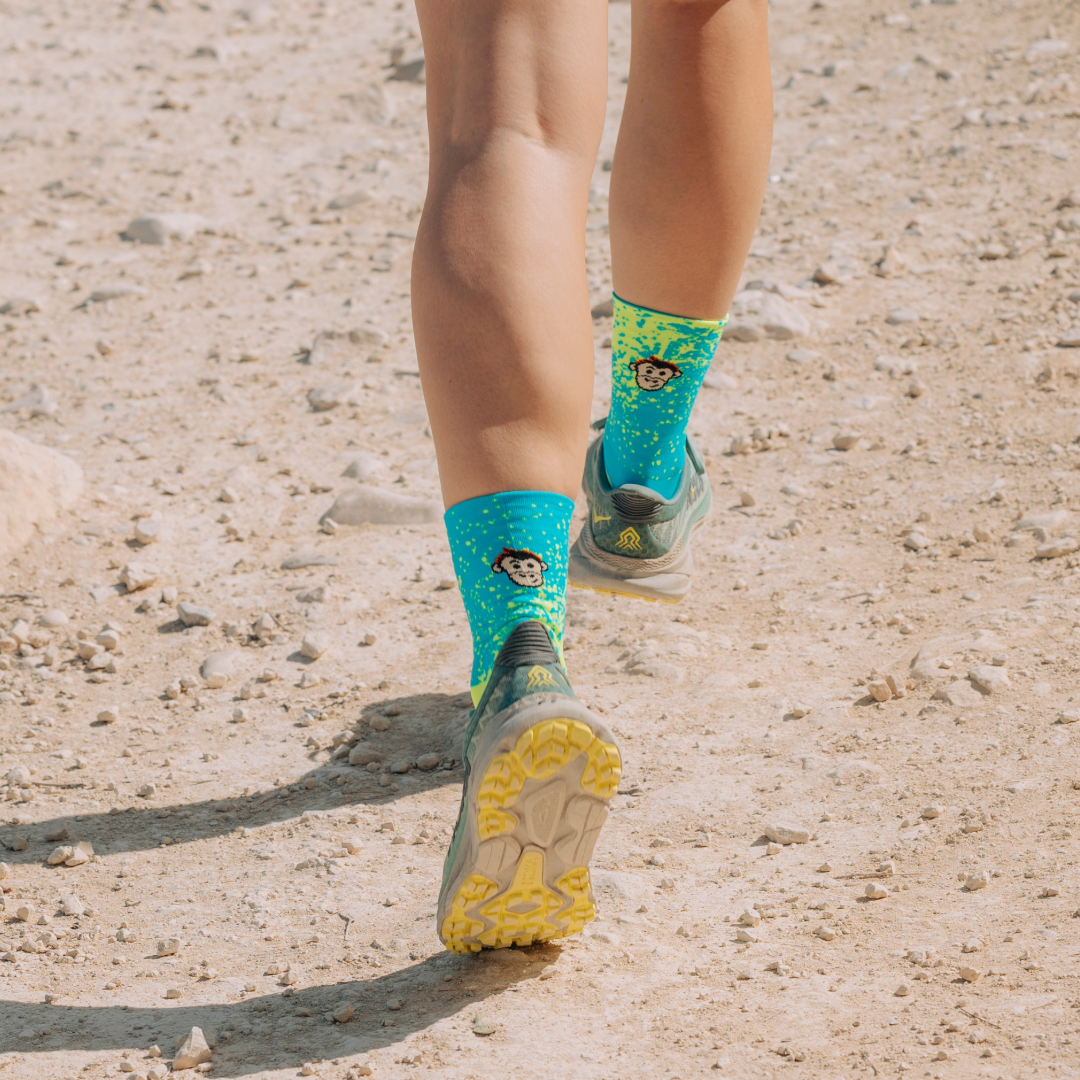 CLASSIC MIST SPORTS SOCKS: YELLOW + BLUE