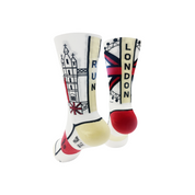 Major London Sports Socks: White + Red