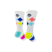 CLASSIC QUIN SPORTS SOCKS: WHITE MULTI