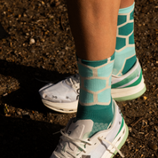 Classic Hex Sports Socks: Teal + Turquoise