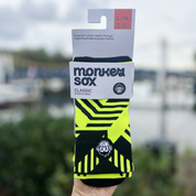 CLASSIC TRACK SPORT SOCKS: YELLOW + BLACK