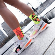 Major London Sports Socks: Orange + Yellow