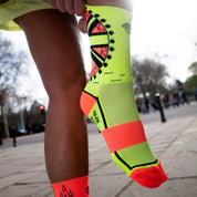 Major London Sports Socks: Orange + Yellow