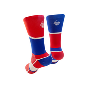 Podium Wave Sports Socks: Cobalt + Red