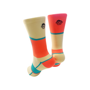 Podium Wave Sports Socks: Sand + Orange