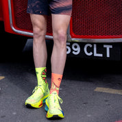 Major London Sports Socks: Orange + Yellow