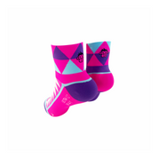 ULTRA GEO SPORTS SOCKS: TURQUOISE + PURPLE