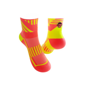 ULTRA TRACK SPORTS SOCKS: ORANGE + YELLOW