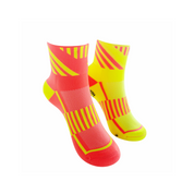 ULTRA TRACK SPORTS SOCKS: ORANGE + YELLOW