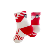 ULTRA TRACK SPORTS SOCKS: RED + WHITE