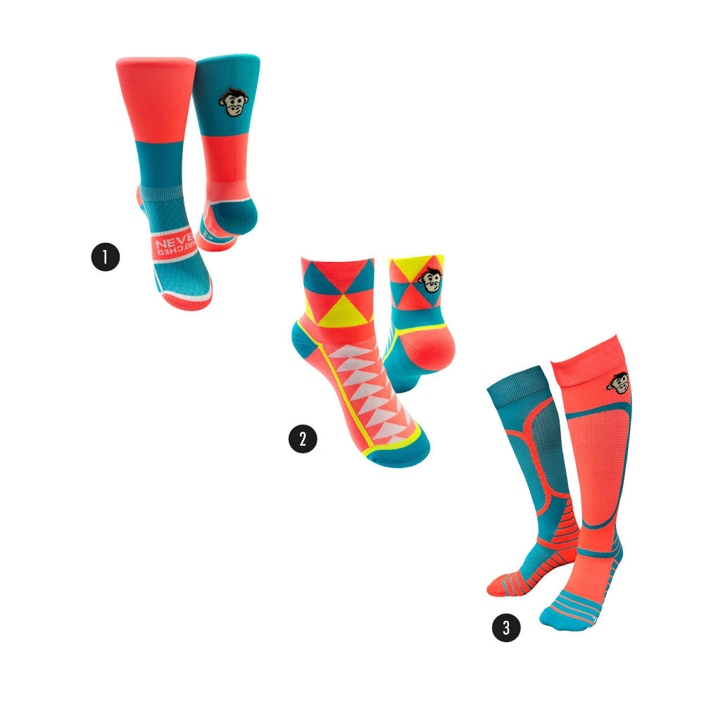 Running Socks Bundle: Orange